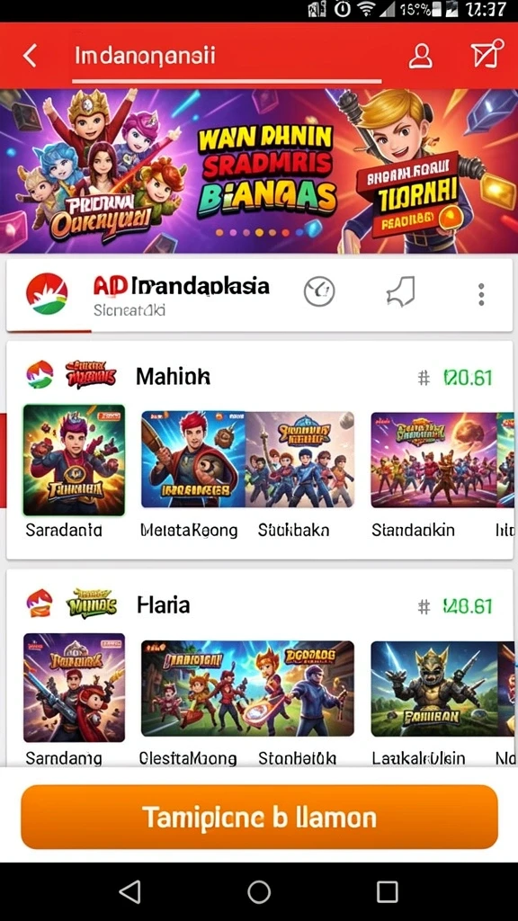 idnscore - Fitur sosial yang menghubungkan pemain dengan teman.